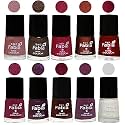 Nail Paint | Glossy &amp; Shine Nail Polish Combo| 6 ml Each) - Set of 10 Multicolor,05877
