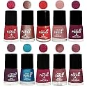 Nail Paint | Glossy &amp; Shine Nail Polish Combo| 6 ml Each) - Set of 10 Multicolor,05191