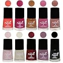 Nail Paint | Glossy &amp; Shine Nail Polish Combo| 6 ml Each) - Set of 10 Multicolor,05616