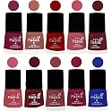 Nail Paint | Glossy &amp; Shine Nail Polish Combo| 6 ml Each) - Set of 10 Multicolor,05504
