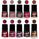Nail Paint | Glossy &amp; Shine Nail Polish Combo| 6 ml Each) - Set of 10 Multicolor,05859