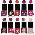 Nail Paint | Glossy &amp; Shine Nail Polish Combo| 6 ml Each) - Set of 10 Multicolor,04904