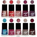 Nail Paint | Glossy &amp; Shine Nail Polish Combo| 6 ml Each) - Set of 10 Multicolor,05251