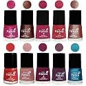 Nail Paint | Glossy &amp; Shine Nail Polish Combo| 6 ml Each) - Set of 10 Multicolor,05067