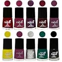 Nail Paint | Glossy &amp; Shine Nail Polish Combo| 6 ml Each) - Set of 10 Multicolor,05922