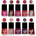 Nail Paint | Glossy &amp; Shine Nail Polish Combo| 6 ml Each) - Set of 10 Multicolor,05090