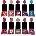 Nail Paint | Glossy &amp; Shine Nail Polish Combo| 6 ml Each) - Set of 10 Multicolor,05277