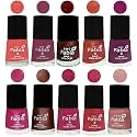 Nail Paint | Glossy &amp; Shine Nail Polish Combo| 6 ml Each) - Set of 10 Multicolor,04844