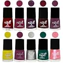 Nail Paint | Glossy &amp; Shine Nail Polish Combo| 6 ml Each) - Set of 10 Multicolor,05920