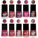 Nail Paint | Glossy &amp; Shine Nail Polish Combo| 6 ml Each) - Set of 10 Multicolor,04943