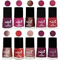 Nail Paint | Glossy &amp; Shine Nail Polish Combo| 6 ml Each) - Set of 10 Multicolor,05054