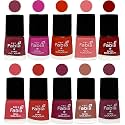 Nail Paint | Glossy &amp; Shine Nail Polish Combo| 6 ml Each) - Set of 10 Multicolor,05394