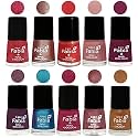 Nail Paint | Glossy &amp; Shine Nail Polish Combo| 6 ml Each) - Set of 10 Multicolor,05195