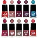 Nail Paint | Glossy &amp; Shine Nail Polish Combo| 6 ml Each) - Set of 10 Multicolor,05295