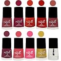 Nail Paint | Glossy &amp; Shine Nail Polish Combo| 6 ml Each) - Set of 10 Multicolor,05561