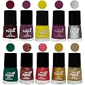 Nail Paint | Glossy &amp; Shine Nail Polish Combo| 6 ml Each) - Set of 10 Multicolor,05945