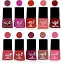 Nail Paint | Glossy &amp; Shine Nail Polish Combo| 6 ml Each) - Set of 10 Multicolor,05396