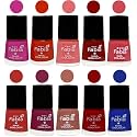 Nail Paint | Glossy &amp; Shine Nail Polish Combo| 6 ml Each) - Set of 10 Multicolor,05417