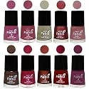 Nail Paint | Glossy &amp; Shine Nail Polish Combo| 6 ml Each) - Set of 10 Multicolor,05804