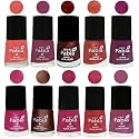 Nail Paint | Glossy &amp; Shine Nail Polish Combo| 6 ml Each) - Set of 10 Multicolor,04862