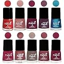Nail Paint | Glossy &amp; Shine Nail Polish Combo| 6 ml Each) - Set of 10 Multicolor,05286