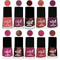 Nail Paint | Glossy &amp; Shine Nail Polish Combo| 6 ml Each) - Set of 10 Multicolor,04869