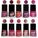 Nail Paint | Glossy &amp; Shine Nail Polish Combo| 6 ml Each) - Set of 10 Multicolor,04908