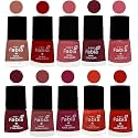 Nail Paint | Glossy &amp; Shine Nail Polish Combo| 6 ml Each) - Set of 10 Multicolor,05508