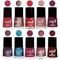 Nail Paint | Glossy &amp; Shine Nail Polish Combo| 6 ml Each) - Set of 10 Multicolor,05200
