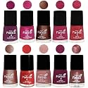 Nail Paint | Glossy &amp; Shine Nail Polish Combo| 6 ml Each) - Set of 10 Multicolor,05030