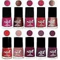 Nail Paint | Glossy &amp; Shine Nail Polish Combo| 6 ml Each) - Set of 10 Multicolor,05094
