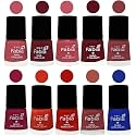 Nail Paint | Glossy &amp; Shine Nail Polish Combo| 6 ml Each) - Set of 10 Multicolor,05534