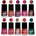 Nail Paint | Glossy &amp; Shine Nail Polish Combo| 6 ml Each) - Set of 10 Multicolor,04969