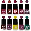 Nail Paint | Glossy &amp; Shine Nail Polish Combo| 6 ml Each) - Set of 10 Multicolor,05893