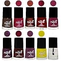 Nail Paint | Glossy &amp; Shine Nail Polish Combo| 6 ml Each) - Set of 10 Multicolor,05891