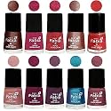Nail Paint | Glossy &amp; Shine Nail Polish Combo| 6 ml Each) - Set of 10 Multicolor,05112