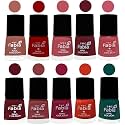 Nail Paint | Glossy &amp; Shine Nail Polish Combo| 6 ml Each) - Set of 10 Multicolor,05514