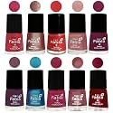 Nail Paint | Glossy &amp; Shine Nail Polish Combo| 6 ml Each) - Set of 10 Multicolor,05210