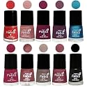 Nail Paint | Glossy &amp; Shine Nail Polish Combo| 6 ml Each) - Set of 10 Multicolor,05301