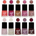 Nail Paint | Glossy &amp; Shine Nail Polish Combo| 6 ml Each) - Set of 10 Multicolor,05603