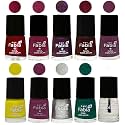 Nail Paint | Glossy &amp; Shine Nail Polish Combo| 6 ml Each) - Set of 10 Multicolor,05924