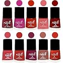Nail Paint | Glossy &amp; Shine Nail Polish Combo| 6 ml Each) - Set of 10 Multicolor,05391