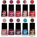 Nail Paint | Glossy &amp; Shine Nail Polish Combo| 6 ml Each) - Set of 10 Multicolor,05144
