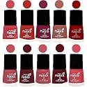Nail Paint | Glossy &amp; Shine Nail Polish Combo| 6 ml Each) - Set of 10 Multicolor,05475