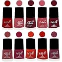 Nail Paint | Glossy &amp; Shine Nail Polish Combo| 6 ml Each) - Set of 10 Multicolor,05520