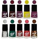 Nail Paint | Glossy &amp; Shine Nail Polish Combo| 6 ml Each) - Set of 10 Multicolor,05936