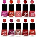 Nail Paint | Glossy &amp; Shine Nail Polish Combo| 6 ml Each) - Set of 10 Multicolor,05409