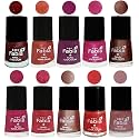 Nail Paint | Glossy &amp; Shine Nail Polish Combo| 6 ml Each) - Set of 10 Multicolor,04957