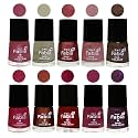 Nail Paint | Glossy &amp; Shine Nail Polish Combo| 6 ml Each) - Set of 10 Multicolor,05817