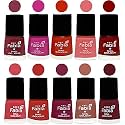 Nail Paint | Glossy &amp; Shine Nail Polish Combo| 6 ml Each) - Set of 10 Multicolor,05386